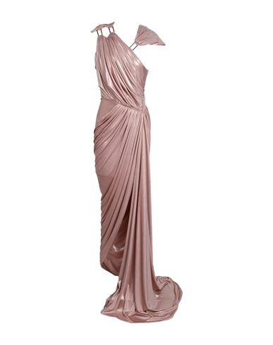Rhea Costa Woman Maxi Dress Rose Gold Size 6 Polyamide