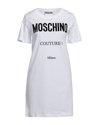 Moschino Woman Mini Dress White Size 6 Cotton