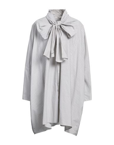 Mm6 Maison Margiela Woman Mini Dress Grey Size 6 Cotton