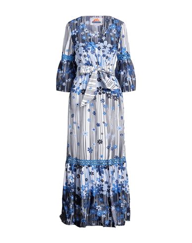 Shop Pennyblack Woman Maxi Dress Blue Size 4 Cotton