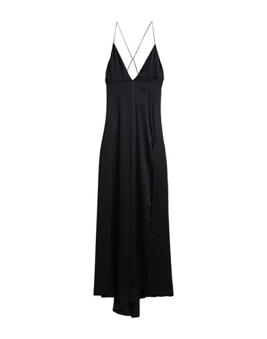 Saint Laurent Woman Maxi Dress Black Size 6 Silk