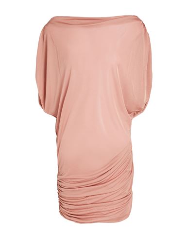 Shop Missoni Woman Mini Dress Light Brown Size 10 Polyester In Beige