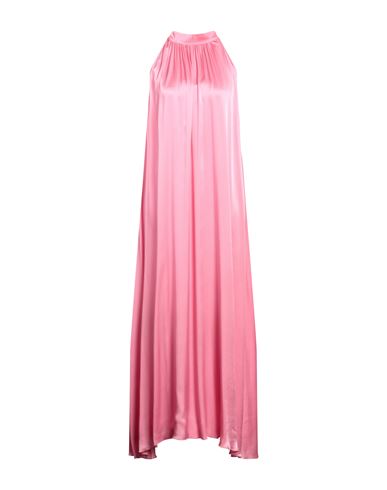 Shop One Woman Maxi Dress Pink Size 8 Acetate, Silk