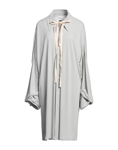 Mm6 Maison Margiela Woman Midi Dress Light Grey Size M Viscose