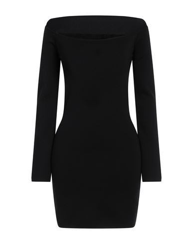 Gauge81 Woman Mini Dress Black Size L Rayon, Polyamide