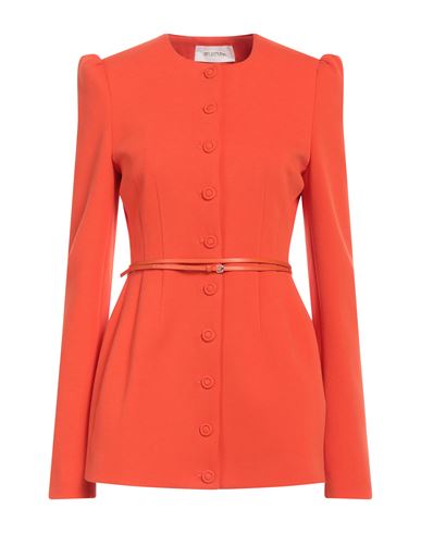 Sportmax Woman Blazer Orange Size M Cotton, Polyester, Elastane