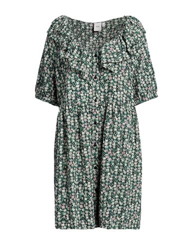 Ichi Woman Mini Dress Green Size 10 Polyester