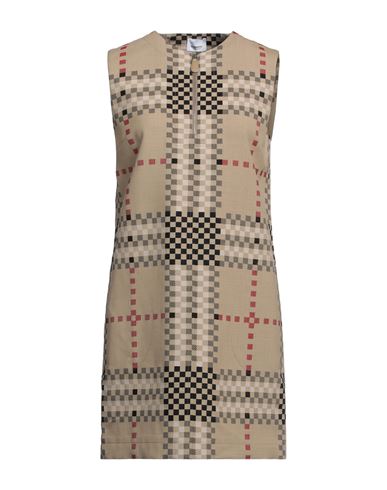 Burberry Woman Mini Dress Beige Size 6 Wool, Polyamide