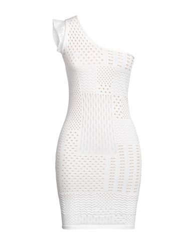 Pinko Woman Mini Dress White Size S Viscose, Polyamide