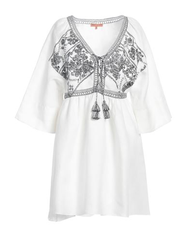 Ermanno Scervino Woman Mini dress White Linen, Cotton, Polyester Cover