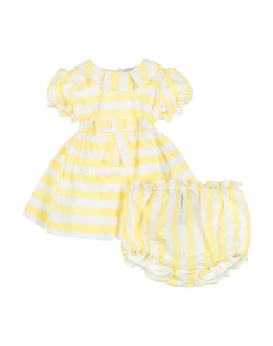 Shop Emporio Armani Newborn Girl Baby Dress Yellow Size 3 Cotton