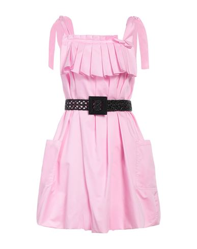 Hanita Woman Mini Dress Pink Size M Cotton
