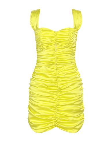 Nineminutes Woman Mini Dress Yellow Size 8 Polyester, Elastane