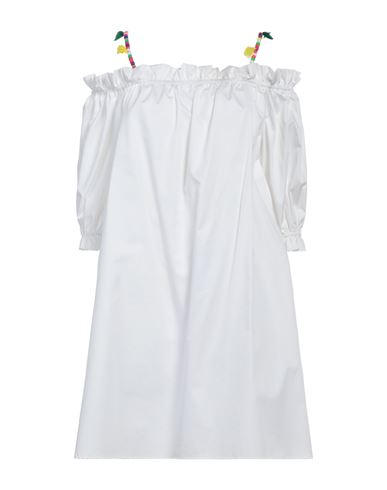 Hanita Woman Mini Dress White Size M Cotton