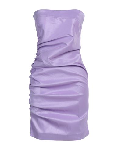 Hanita Woman Mini Dress Lilac Size M Polyester, Nylon, Elastane In Purple