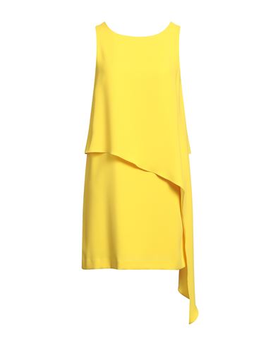 Hanita Woman Mini Dress Yellow Size S Polyester