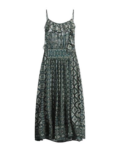 ISABEL MARANT ISABEL MARANT WOMAN MIDI DRESS DEEP TEAL SIZE 6 SILK 