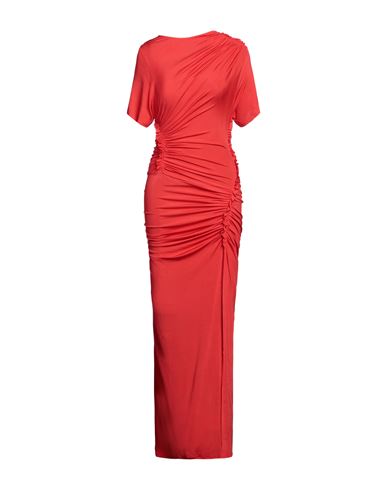 Shop Atlein Woman Maxi Dress Red Size 4 Viscose, Elastane
