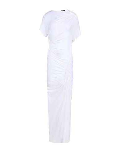 Shop Atlein Woman Maxi Dress Ivory Size 6 Viscose, Elastane In White