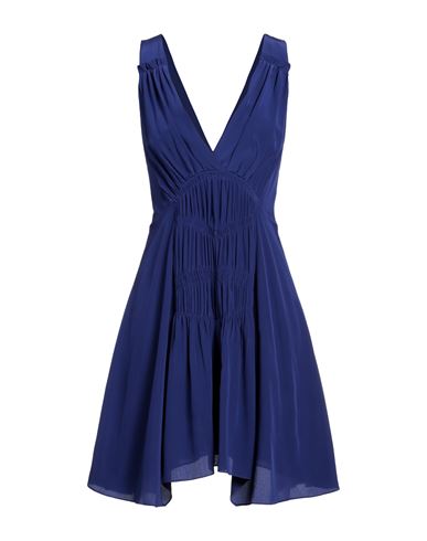 Isabel Marant Woman Mini Dress Navy Blue Size 6 Silk