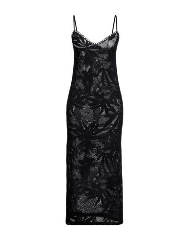 Shop Raffaela D'angelo Woman Maxi Dress Black Size S Polyester, Elastane