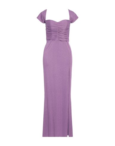 Shop Hanita Woman Maxi Dress Light Purple Size L Viscose, Polyester, Nylon, Elastane