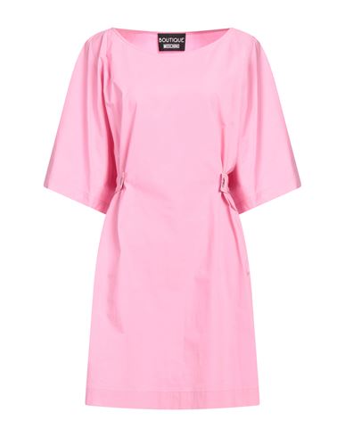 Boutique Moschino Woman Mini Dress Pink Size 12 Cotton, Elastane