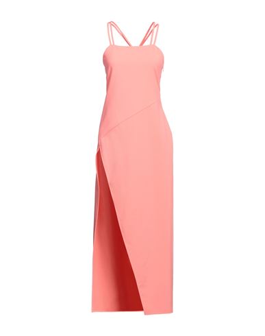 Shop Attico The  Woman Maxi Dress Salmon Pink Size 2 Polyester, Viscose, Elastane