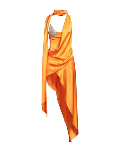David Koma Woman Top Orange Size 2 Triacetate, Polyester, Glass