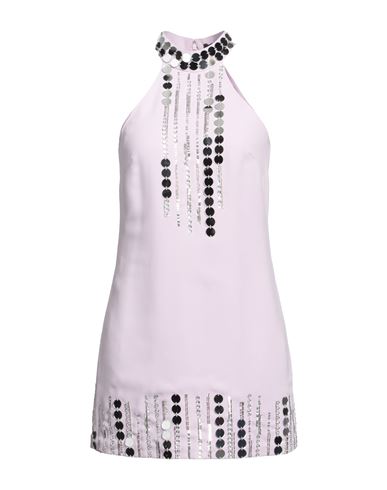 Shop Amen Woman Mini Dress Lilac Size 8 Polyester, Acrylic, Pvc - Polyvinyl Chloride, Glass In Purple