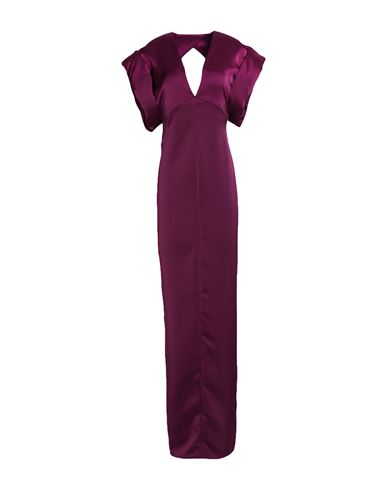 Shop Attico The  Woman Maxi Dress Deep Purple Size 6 Polyester