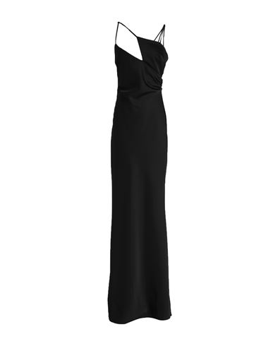 Shop Attico The  Woman Maxi Dress Black Size 8 Polyester