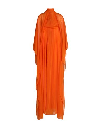 Laquan Smith Woman Maxi Dress Orange Size M Polyester