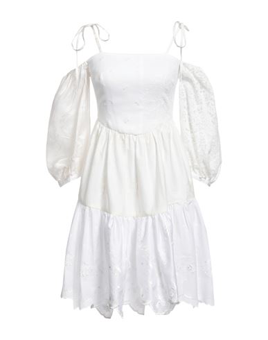 Cavia Milva Lace Dress In Off White