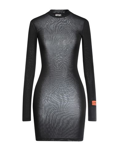 Heron Preston Woman Mini Dress Black Size S Viscose, Elastane, Polyester