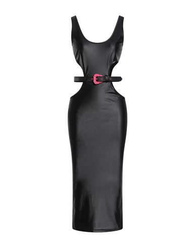 Shop Versace Jeans Couture Woman Midi Dress Black Size 6 Polyamide, Elastane
