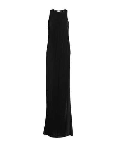 Shop Saint Laurent Woman Maxi Dress Black Size M Viscose
