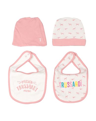 Shop Trussardi Junior Newborn Girl Baby Accessories Set White Size 3 Cotton