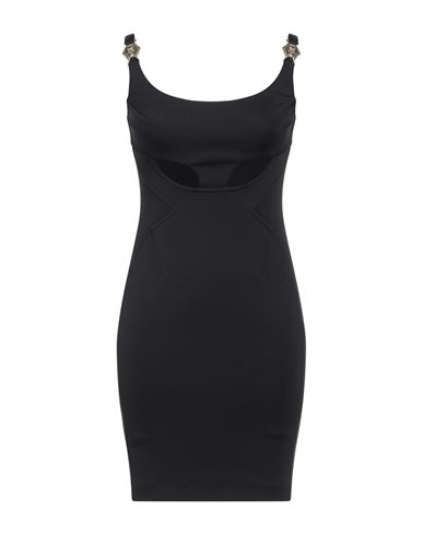 Philipp Plein Woman Mini Dress Black Size Xs Polyester, Cotton, Elastane