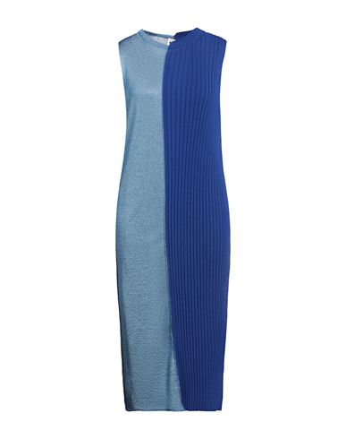 M Missoni Woman Midi Dress Blue Size 4 Cotton, Viscose, Polyester, Polyamide, Elastane