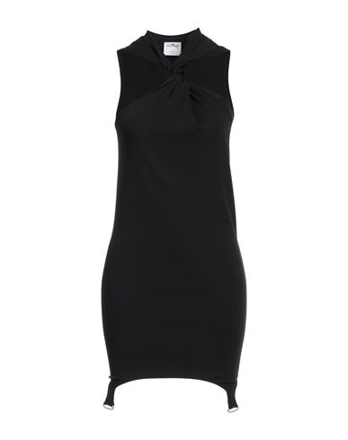 Courrèges Courreges Woman Mini Dress Black Size M Viscose, Elastane