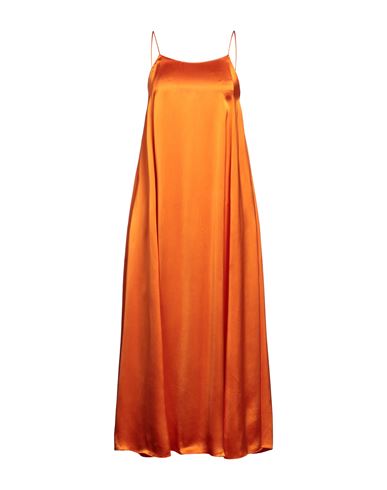 Pomandère Woman Maxi Dress Orange Size 6 Viscose