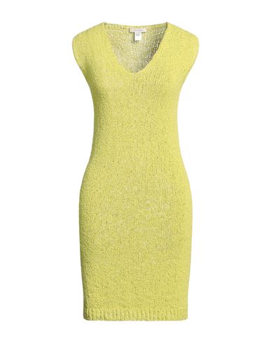 Shop Homeward Clothes Woman Midi Dress Acid Green Size L Polyamide