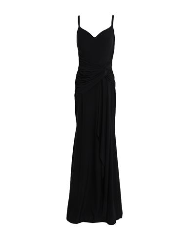 Sandro Ferrone Woman Maxi Dress Black Size 6 Polyester, Lycra