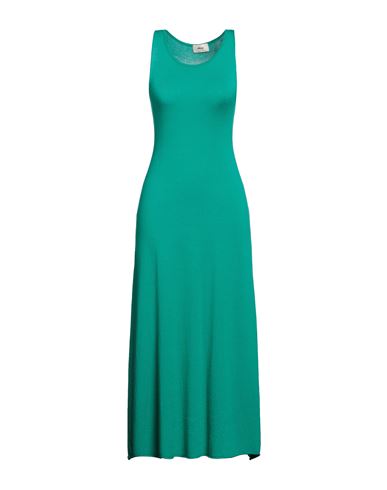 Akep Woman Midi Dress Green Size M Viscose, Polyester