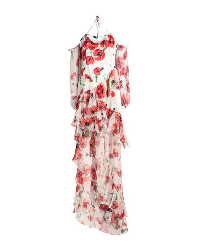 Shop Raquel Diniz Woman Mini Dress Light Grey Size 6 Silk