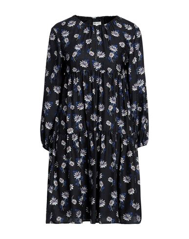 Kenzo Woman Mini Dress Midnight Blue Size 2 Silk
