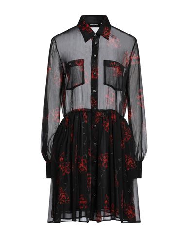 Dsquared2 Woman Mini Dress Black Size 8 Polyester