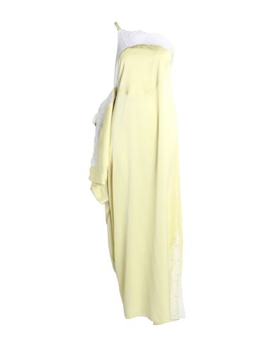 Shop Jw Anderson Woman Maxi Dress Light Yellow Size 6 Polyester, Nylon