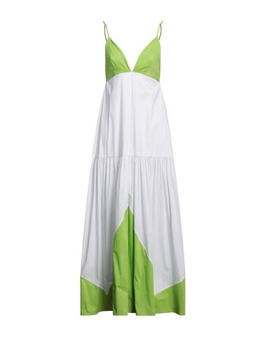 Jijil Woman Maxi Dress White Size 6 Cotton, Polyamide, Elastane